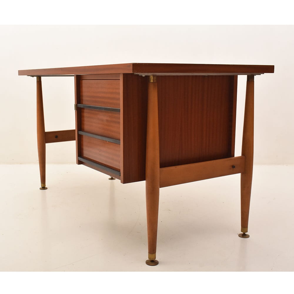 SCR42 1 wooden desk 20th century design 1960s Schirolli .jpg